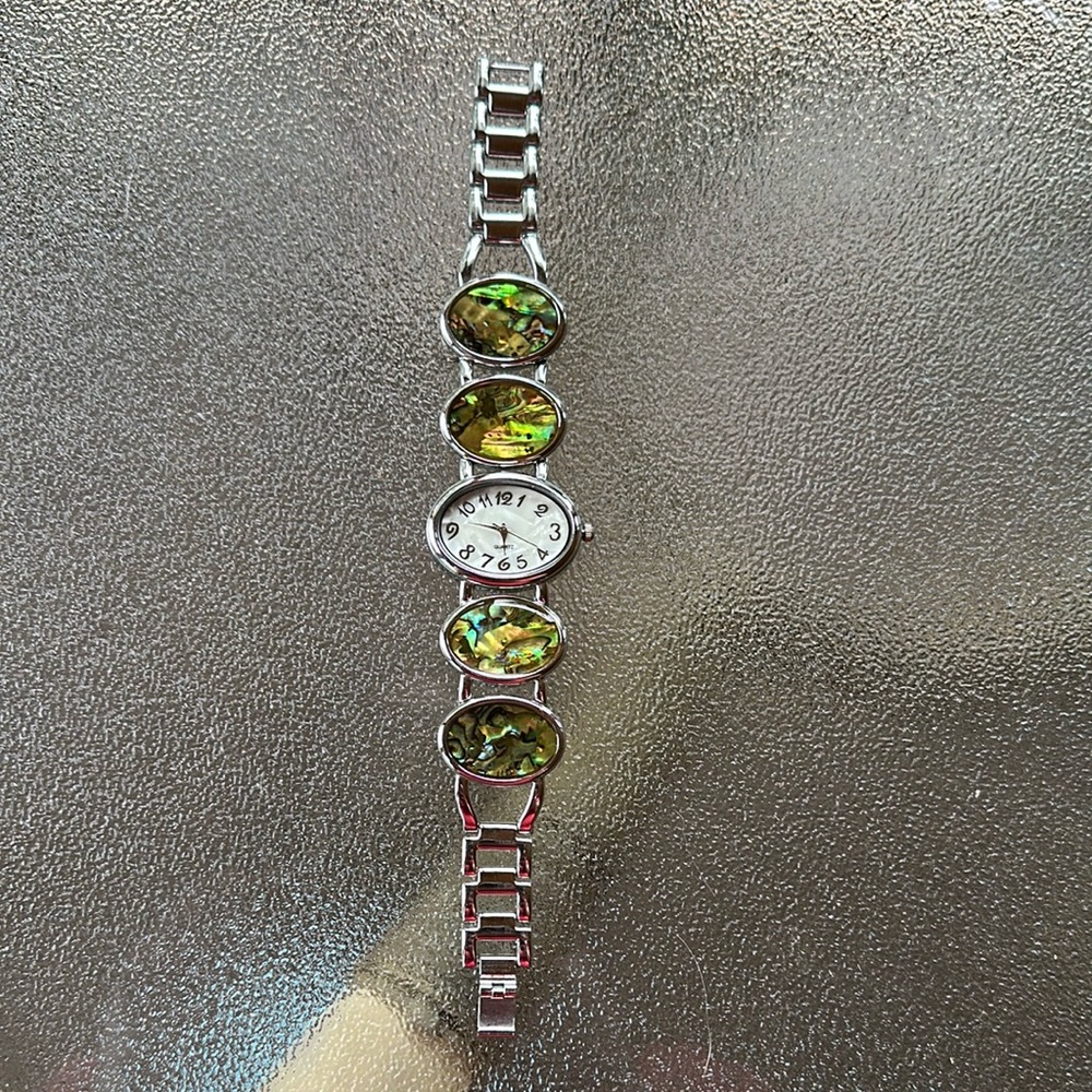 Silver and Abalone Shell Watch - Picture 3 of 5